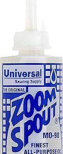 Universal Lily White Sewing Machine Oil with Zoom Spout